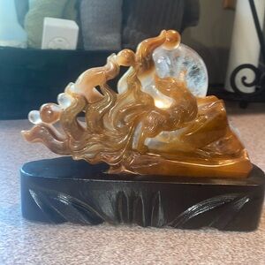 Red rabbit hair nine tail fox